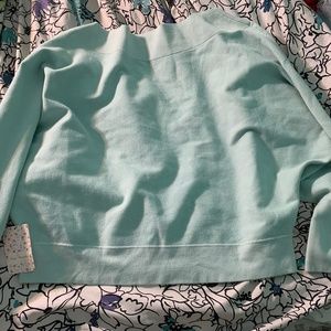Free People Mint Turquoise Cropped Sweater